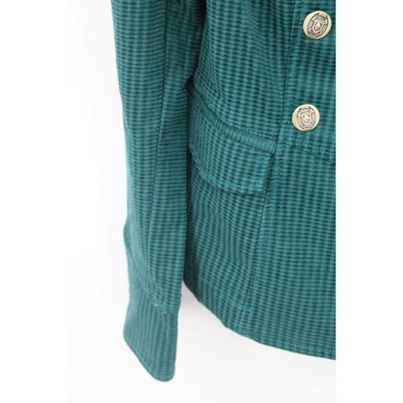 Cabi Lennon Jacket Teal Green Military Style #3913 Blazer Size Medium - Picture 6 of 10